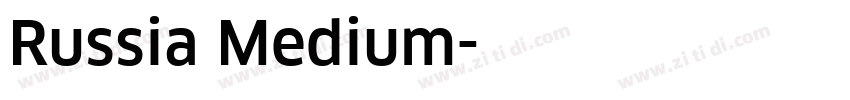 Russia Medium字体转换